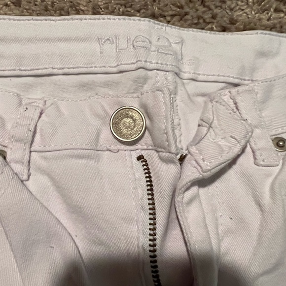 Rue21 high waist distressed white skinny jeans - Picture 3 of 3